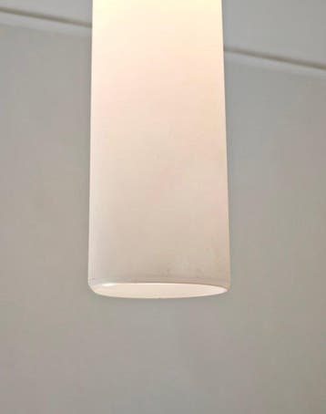 Plafondlamp - Opaline glas - Design Italia 1960