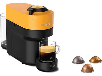 De Longhi -  Nespresso - Vertuo Pop  Capsulemachine Geel, Elektronische apparatuur, Verzenden, Nieuw, Koffiepads en cups