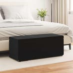 vidaXL Kruk Zwart 101 x 41 x 40 cm Velvet en Geengineerd, Verzenden, Nieuw