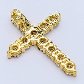 Sans prix de réserve - Pendentif en forme de croix - 14