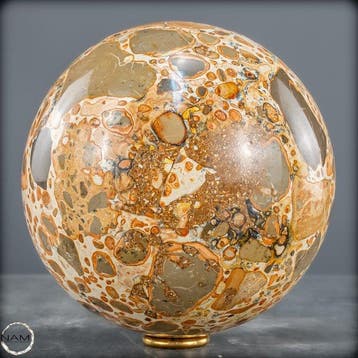 Natuurlijke eerste kwaliteit luipaardjaspis Sphere- 2602.18