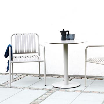 Ronde tuintafel ø70 cm | Zandkleurig | Metalen tafel, Minder dan 50 cm, Verzenden, Rond, Nieuw