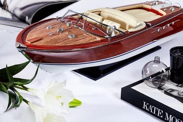 Riva Aquarama maquette de luxe bois modelisme 53cm 1:14 -, Hobby en Vrije tijd, Nieuw