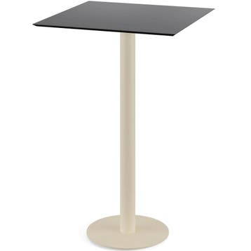 Statafel | URBAN | HPL/RVS | Zwart Blad | Zandkleurig Frame, Verzenden
