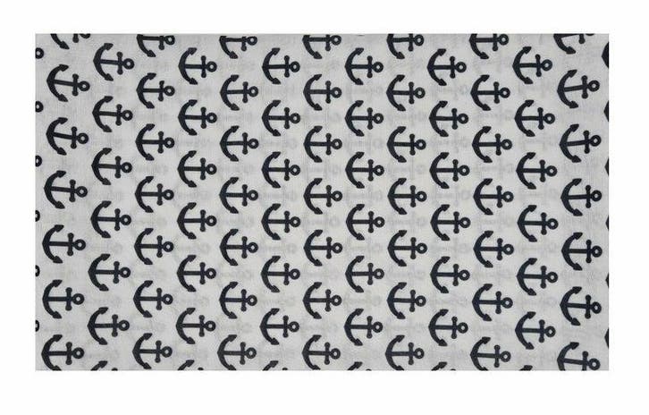 Haarband Multifunctioneel 45x25cm - Maritiem Patroon - Wit, Handtassen en Accessoires, Uiterlijk | Haarverzorging
