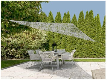 Schaduwdoek Grijs 3.6x3.6M (Zweefparasols, Parasols, Tuin), Tuin en Terras, Ophalen of Verzenden, Nieuw, Zweefparasol