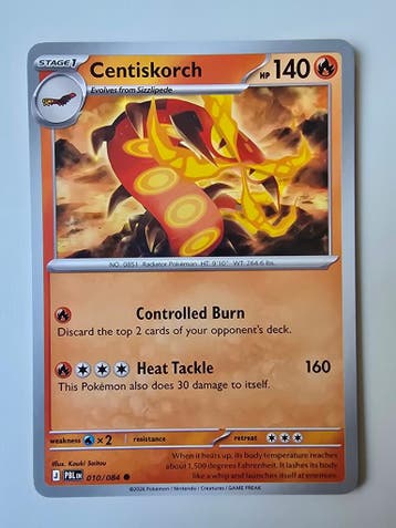 CENTISKORCH (PITCH BLACK 010/084) (TRADING CARD), Gebruikt