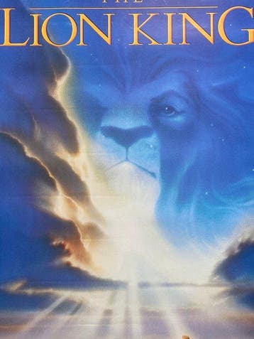 Anonymous - Walt Disney - The Lion King, US poster - Jaren, Verzamelen, Nieuw