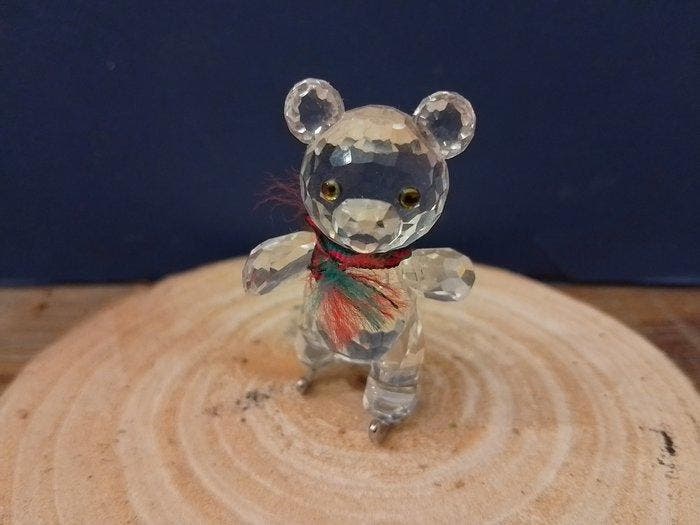 Swarovski - Figurine - Kris Bear - On Skates - 193011 -, Antiquités & Art, Curiosités & Brocante