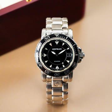 Montblanc - Sport Black Dial Black Aluminum Bezel - 7037 -, Handtassen en Accessoires, Nieuw