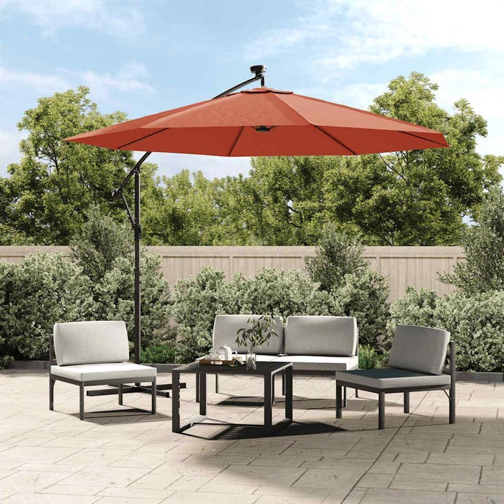 vidaXL Vervangingsdoek voor zweefparasol 350 cm, Jardin & Terrasse, Parasols, Envoi