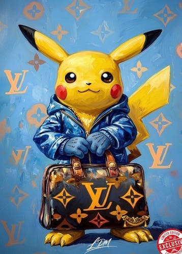 Ldm - “Pika Luxury – Urban Icon” by Ldm - Tela XXL 80x60 cm,