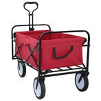 vidaXL Opvouwbare Handtrolley Rood 94 x 53 x 99 cm Oxford, Verzenden, Nieuw