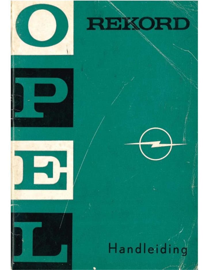 1969 OPEL REKORD INSTRUCTIEBOEKJE NEDERLANDS, Autos : Divers, Modes d'emploi & Notices d'utilisation, Enlèvement ou Envoi