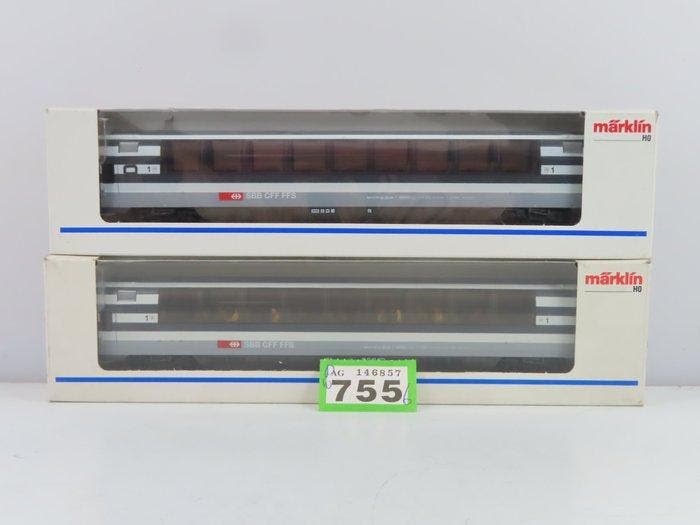Märklin H0 - 4365 - Modeltrein personenwagen (2) - 2, Hobby en Vrije tijd, Modeltreinen | H0