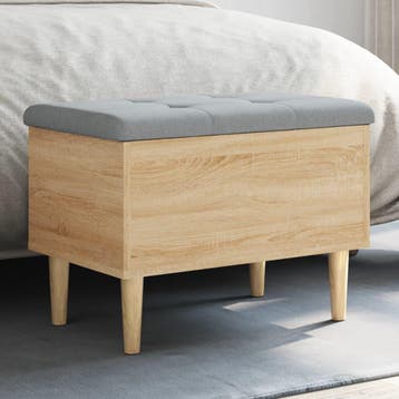 vidaXL Opbergbankje 62x42x46 cm bewerkt hout sonoma, Verzenden, Nieuw