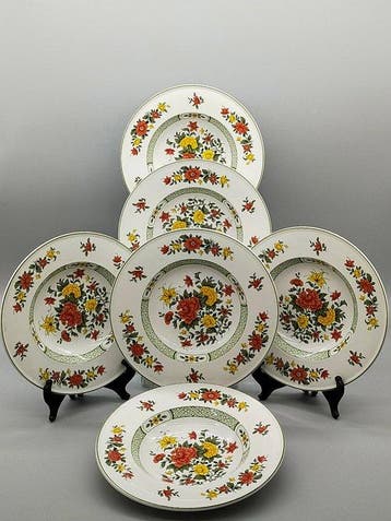 Assiette - Villeroy & Boch Summerday Tiefe Teller – 6er, Antiquités & Art