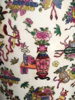 dekselvaas - Porselein, 50 cm schitterende chinoiserie -