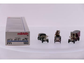 Schaal H0 Märklin 1893 Old Timer Brandwagen Set #3540 (1:87, Hobby en Vrije tijd, Ophalen of Verzenden, Zo goed als nieuw, Märklin
