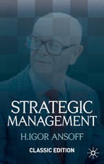Strategic Management 9780230525481 H Igor Ansoff, Boeken, Verzenden, Zo goed als nieuw, H Igor Ansoff