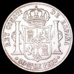 Spanje. Alfonso XII. 50 centavos 1882 Manila Calico 119.