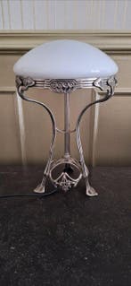 GISO - Lampe - Opaline - Art nouveau, Antiek en Kunst