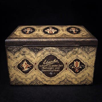 Eduscho - Boîte - Acier, Étain lithographié - Art déco
