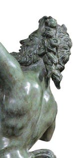 Sculpture, The Dancing Faun - 85 cm - Bronze, Antiek en Kunst, Antiek | Keramiek en Aardewerk
