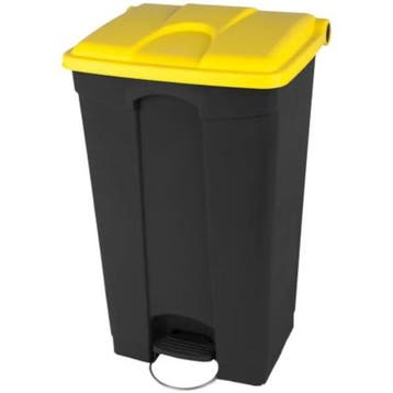 Pedaalemmer | Kunststof | Donkergrijs/Geel | 90L |, Verzenden, Nieuw in verpakking