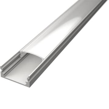 LED Strip Profiel Velvalux Profi Wit Aluminium 1 Meter Opbou, Verzenden, Nieuw