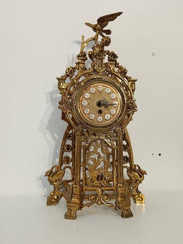 Pendule - Geïnspireerd door de antieke stijl Messing -, Antiek en Kunst