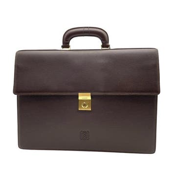 Loewe - Vintage Anagram Leather Briefcase Business Bag -, Nieuw