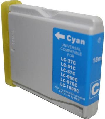 Huis-Merk  BROTHER LC-970C Cyan 22ml 247Print, Verzenden, Nieuw, Brother