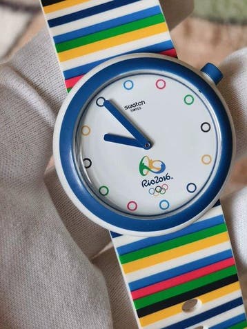Swatch - Swatch PNZ100 POP 2016 Rio Olympics Commemorative, Verzamelen, Nieuw