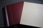 Accessoires - Doos vol met 4 lege Schaubek albums enkele met, Gestempeld
