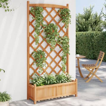 Plantenbak met latwerk | 34% Retour deal | Sla toe!, Verzenden, Zo goed als nieuw, 60 tot 100 cm, 60 cm of meer