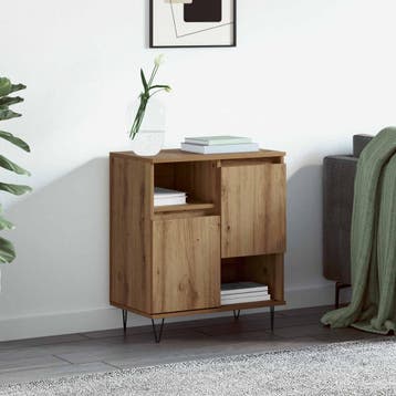 vidaXL Dressoir Artisan Eiken 60 x 35 x 70 cm, Verzenden, Nieuw