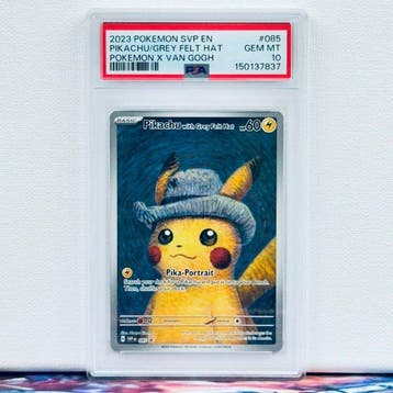 Pokémon Graded card - PIKACHU GREY FELT HAT #085 - Pokémon -