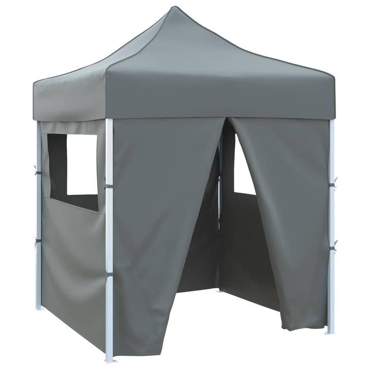 vidaXL Partytent Antraciet 200 x 200 x 315 cm Oxford Stof, Jardin & Terrasse, Tonnelles, Envoi
