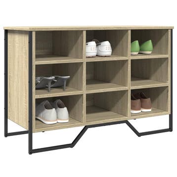 vidaXL Schoenenkast 90x38x61,5 cm bewerkt hout sonoma, Verzenden