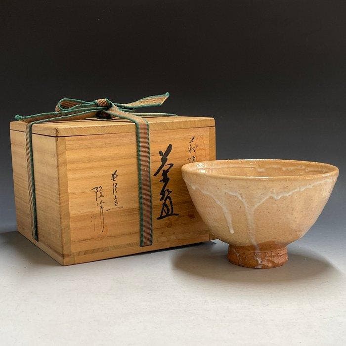 Hagi Ware - Ryuho Harada / Nagasawa Kiln - Chawan - Theekop, Antiquités & Art, Antiquités | Autres Antiquités
