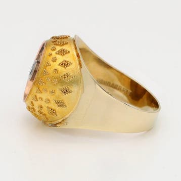 Ring - 14 karaat Geel goud Diamant (Natuurlijk), Nieuw