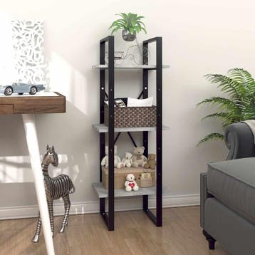 vidaXL Boekenkast met 3 schappen 40x30x105 cm bewerkt hout, Verzenden, Nieuw