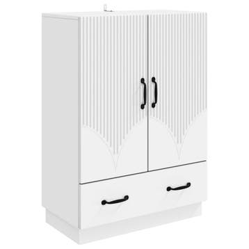 vidaXL Dressoir met lade Wit 66 x 34,5 x 92 cm Bewerkt hout, Verzenden, Nieuw