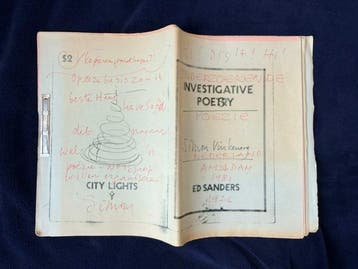 Ed Sanders / Jack Micheline - Investigative Poetry / LitCity, Antiquités & Art