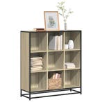 vidaXL Boekenkast 97,5x33x107,5 cm bewerkt hout en metaal, Verzenden