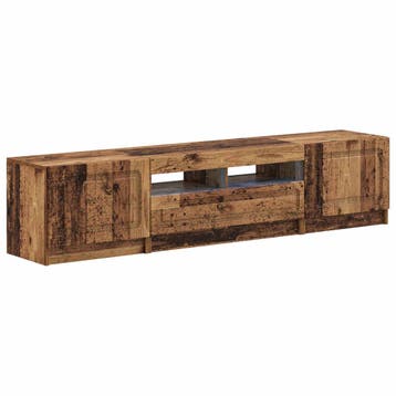 vidaXL 5-delige LED TV-kast Oud hout Bewerkt hout, Verzenden