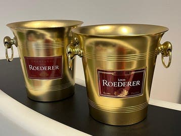 Louis Roederer - Champagne koeler (2) - Aluminium - Gouden