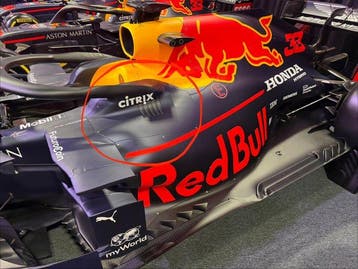 Carbon paneel - red bull - Max Verstappen RB15 2019 Radiator