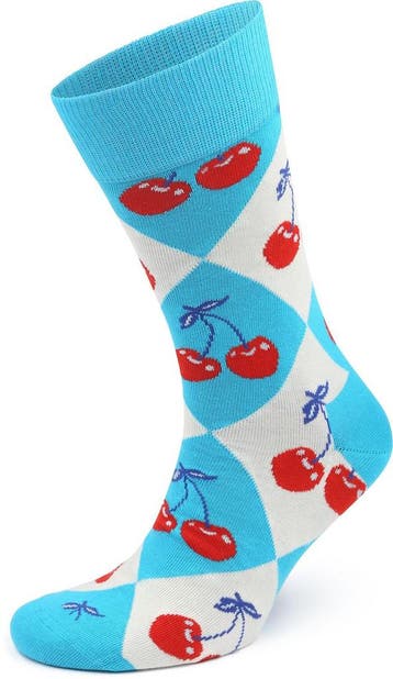 Happy Socks Sokken Argyle cherry maat 41-46 Heren, Verzenden, Nieuw, Blauw, Happy Socks